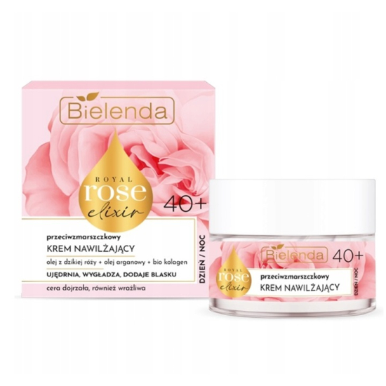 BIELENDA ROYAL ROSE ELIXIR PRZECIWZMARSZCZKOWY KREM NAWILŻAJĄCY 40+ 50ML