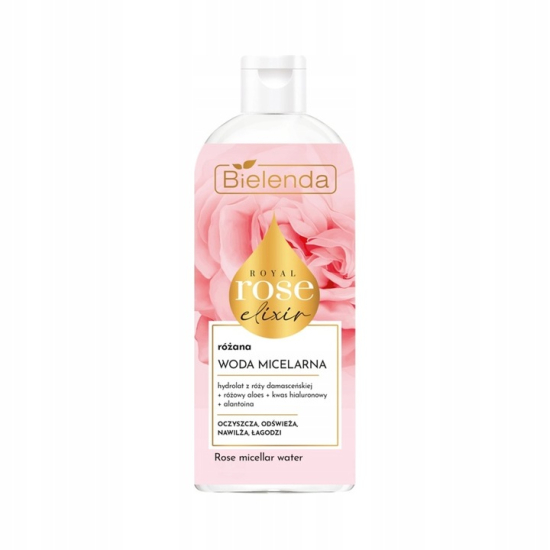 BIELENDA ROYAL ROSE ELIXIR RÓŻANA WODA MICELARNA DO OCZYSZCZANIA  I DEMAKIJAŻU 400ML