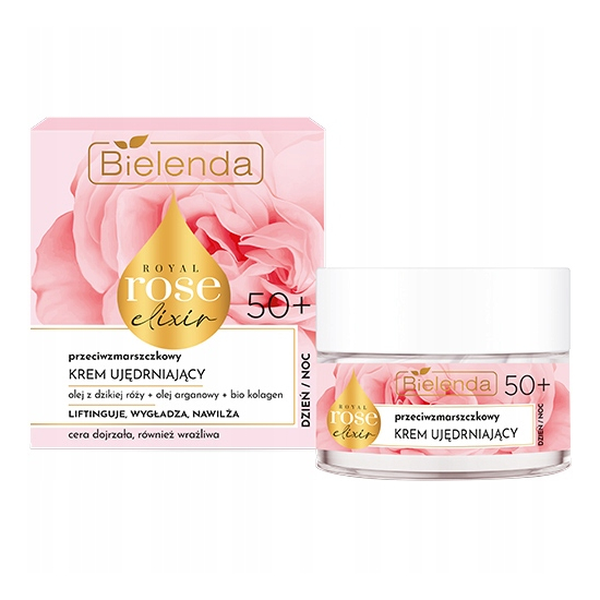 BIELENDA ROYAL ROSE ELIXIR PRZECIWZMARSZCZKOWY KREM UJĘDRNIAJĄCY 50+ 50ML