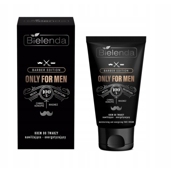 BIELNDA ONLY FOR MEN BARBER EDITION KREM NAWILŻAJĄCO-ENERGETYZUJĄCY DLA MĘŻCZYZN 50ML