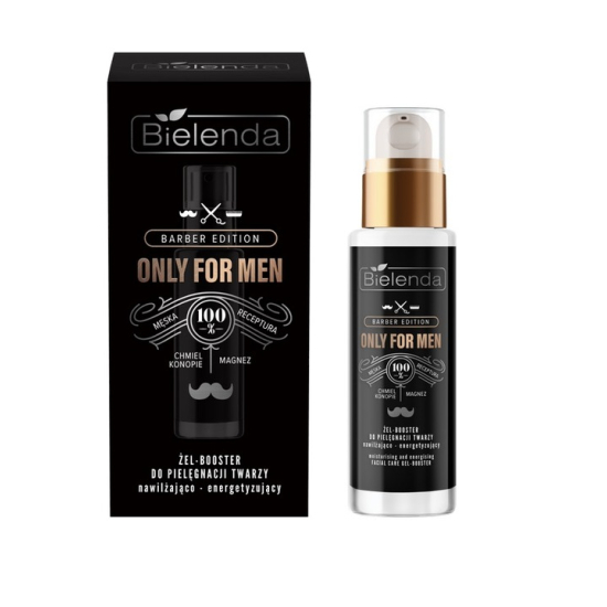 BIELNDA ONLY FOR MEN BARBER EDITION ŻEL BOOSTER NAWILŻAJĄCO-ENERGETYZUJĄCY 30ML