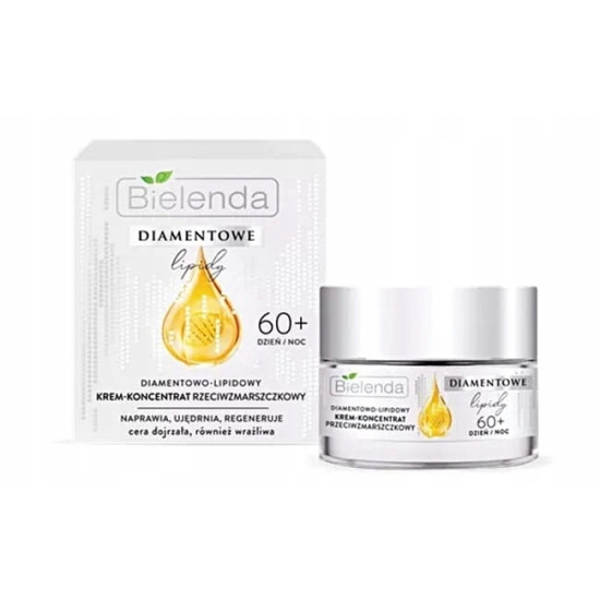 BIELENDA DIAMENTOWE LIPIDY KREM KONCENTRAT PRZECIWZMARSZCZKOWY DZIEŃ/NOC 60+ 50ML