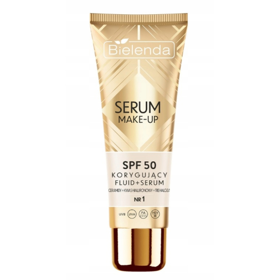 BIELENDA SERUM MAKE-UP KORYGUJĄCY FLUID – SERUM SPF50 ODCIEŃ NR 1 30G