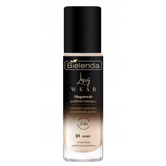 BIELENDA LONG WEAR DŁUGOTRWAŁY PODKŁAD MATUJĄCY 01 IVORY 30ML