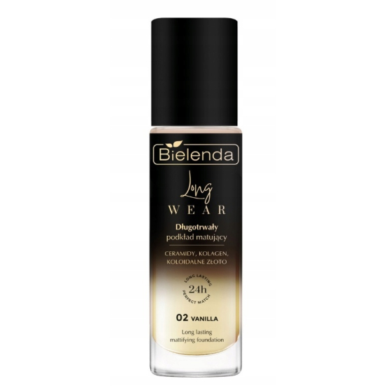 BIELENDA MAKE-UP LONG WEAR DŁUGOTRWAŁY PODKŁAD MATUJĄCY 02 VANILLA 30ML