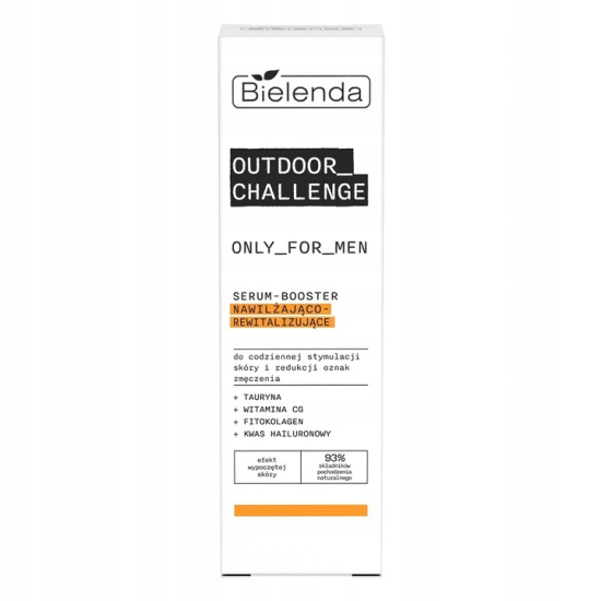 BIELENDA ONLY FOR MEN OUTDOOR CHALLENGE MĘSKIE SERUM BOOSTER NAWILŻAJĄCO-REWITALIZJĄCE 30ML
