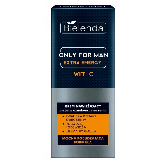 BIELENDA ONLY FOR MEN EXTRA ENERGY KREM NAWILŻAJĄCY DLA MĘŻCZYZN 50ML