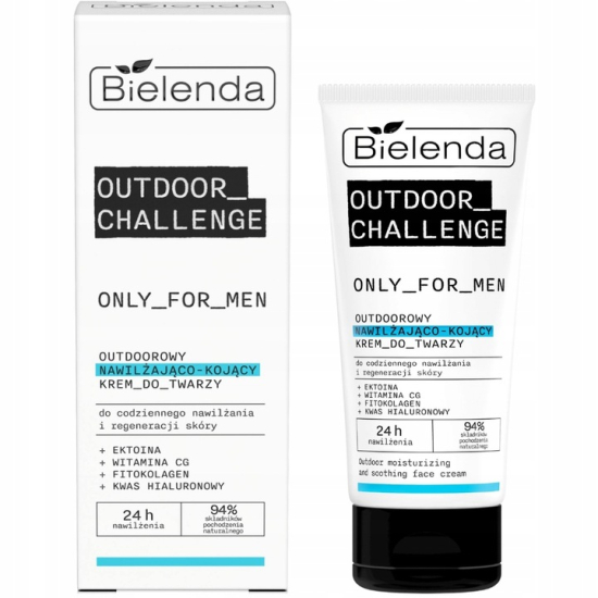 BIELENDA ONLY FOR MEN OUTDOOR CHALLENGE MĘSKI KREM NAWILŻAJĄCO-KOJĄCY 50ML