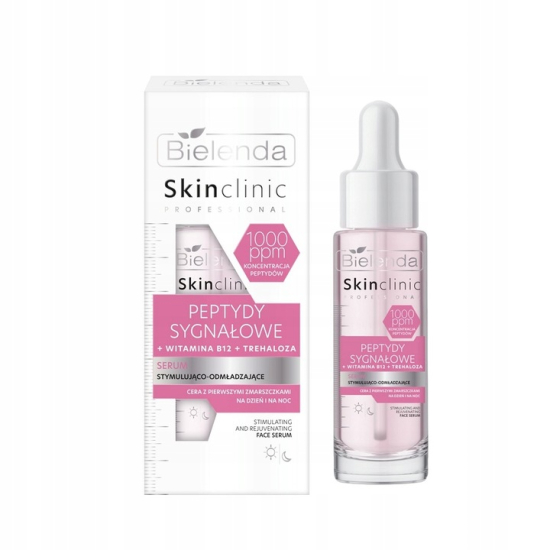 BIELENDA SKIN CLINIC PROFESSIONAL SERUM STYMULUJĄCO-ODMŁADZAJĄCE Z PEPTYDAMI 30ML produkt bez kartonowego opakowania