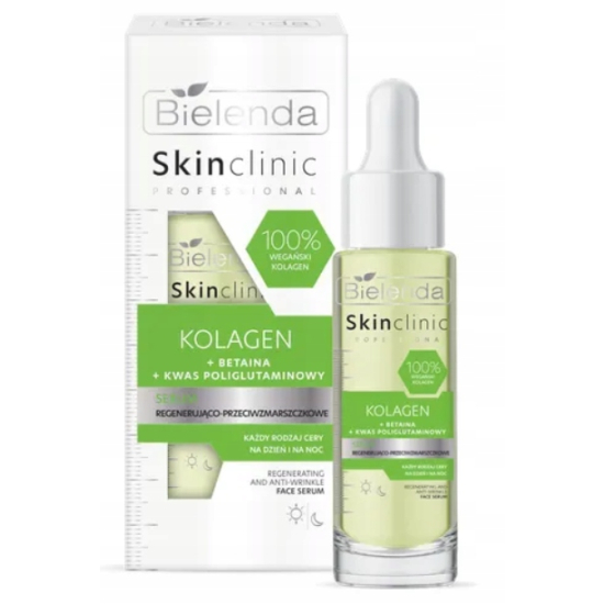 BIELENDA SKIN CLINIC PROFESSIONAL KOLAGEN SERUM REGENERUJĄCO-PRZECIWZMARSZCZKOWE NA DZIEŃ I NOC 30ML