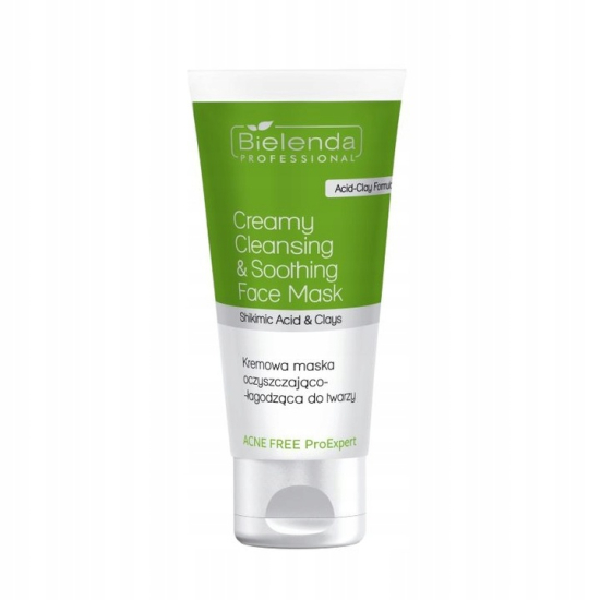 BIELENDA PROFESSIONAL PROEXPERT ACNE FREE KREMOWA MASKA OCZYSZCZAJĄCA ŁAGODZĄCA DO TWARZY 150ML