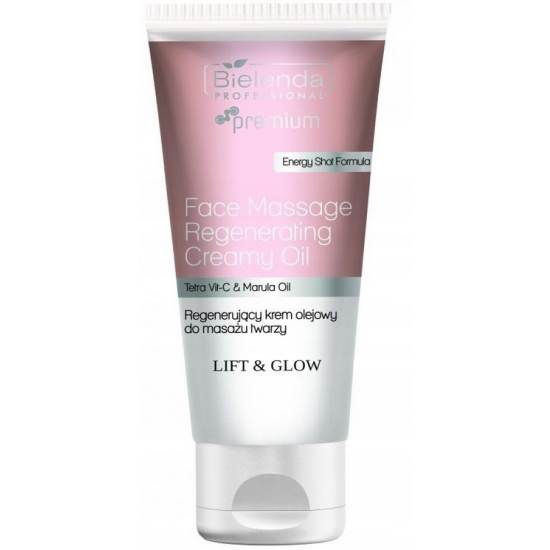 BIELENDA PROFESSIONAL LIFT&GLOW REGENERUJĄCY OLEJOWY KREM DO MASAŻU TWARZY Z WITAMINAMI 175ML