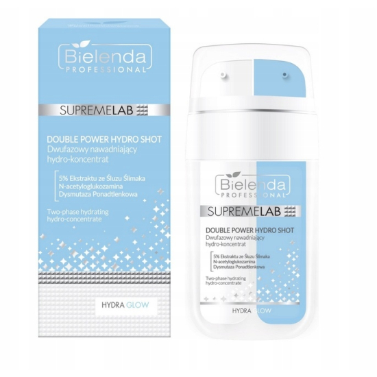 BIELENDA PROFESSIONAL SUPREMELAB HYDRA GLOW DWUFAZOWY NAWADNIAJĄCY KONCENTRAT 2X15ML