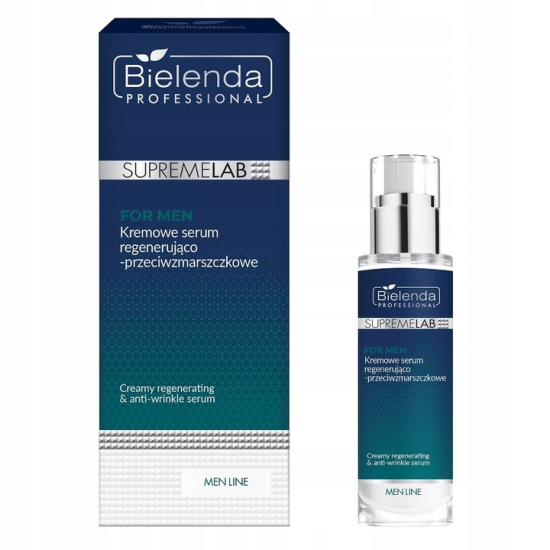 BIELENDA PROFESSIONAL SUPREMELAB FOR MEN KREMOWE SERUM REGENERUJĄCO-PRZECIWZMARSZCZKOWE 30ML